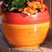 poterie hoya - orange - clair de terre